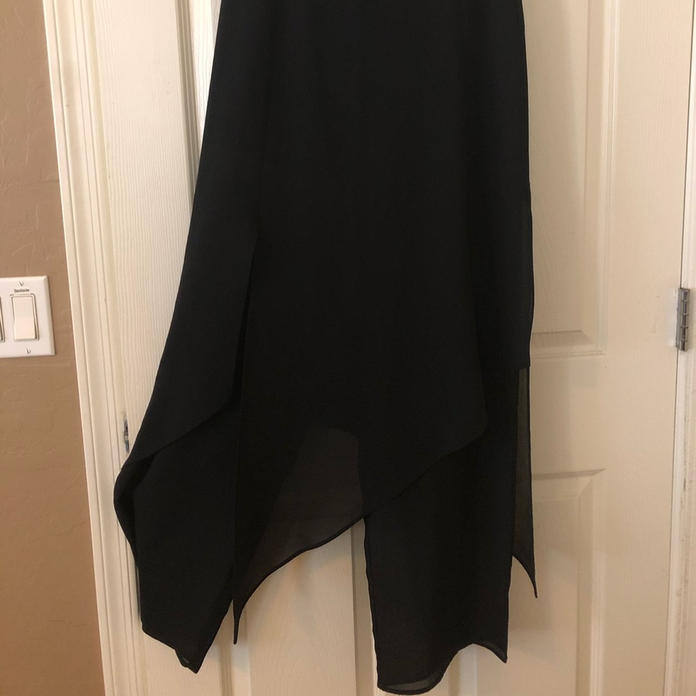 Xscape by Joanna Chen Black pants, skirt overlay